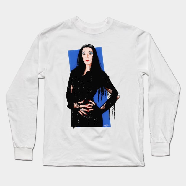 Angelica Huston Long Sleeve T-Shirt by PLAYDIGITAL2020